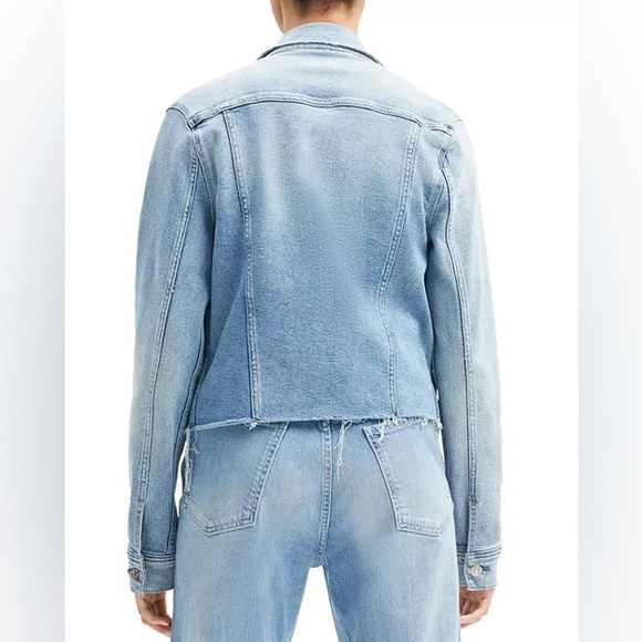 7 for all Mankind RED “classic trucker” denim jacket - Picture 4 of 9